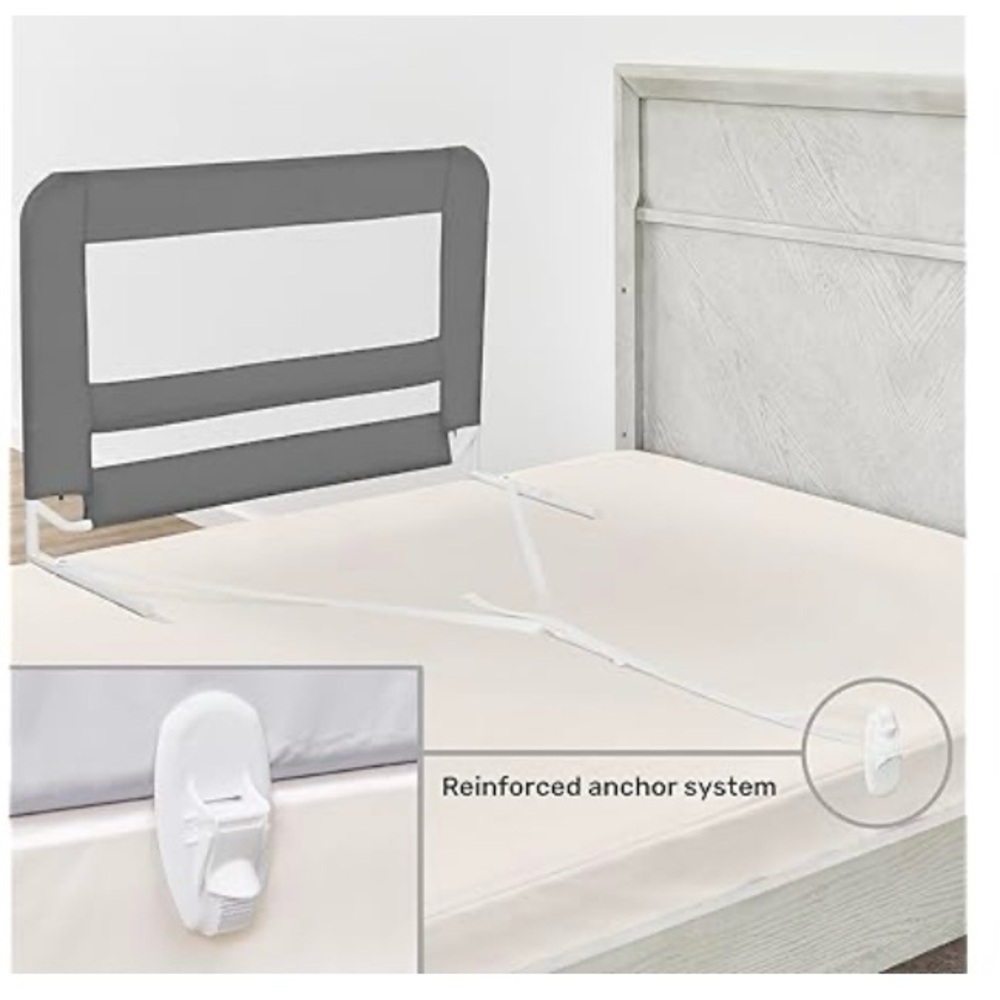 New! Dream On Me Mesh Adjustable Bed Rail - Picture 7 of 10